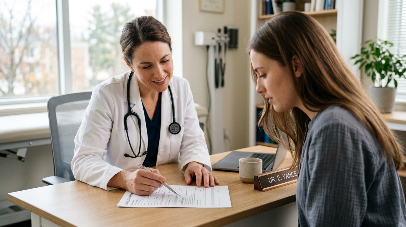 Psiquiatra con una paciente